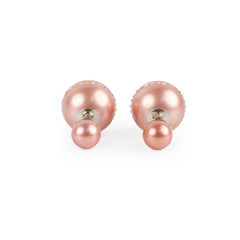Christian Dior Pink Pearl Earrings