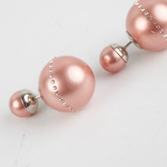 Christian Dior Pink Pearl Earrings