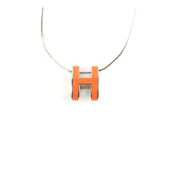 Hermes H Necklace Orange