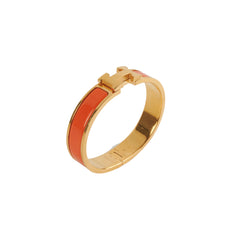 Hermes H Clic Clac Bracelet Orange