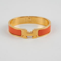 Hermes H Clic Clac Bracelet Orange