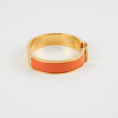 Hermes H Clic Clac Bracelet Orange