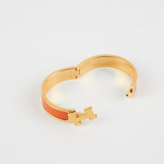 Hermes H Clic Clac Bracelet Orange