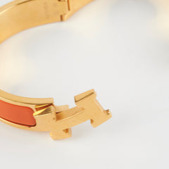 Hermes H Clic Clac Bracelet Orange