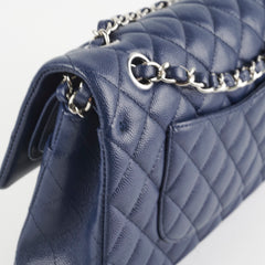 Chanel Caviar M/L Classic Flap Navy