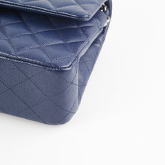 Chanel Caviar M/L Classic Flap Navy