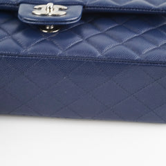 Chanel Caviar M/L Classic Flap Navy