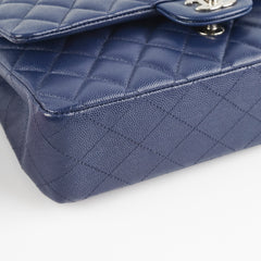 Chanel Caviar M/L Classic Flap Navy
