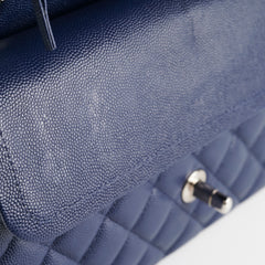 Chanel Caviar M/L Classic Flap Navy