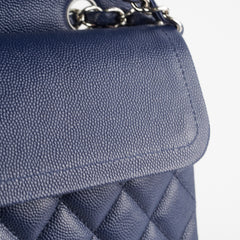 Chanel Caviar M/L Classic Flap Navy