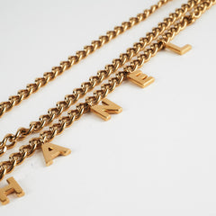 Chanel Logo Chain Belt