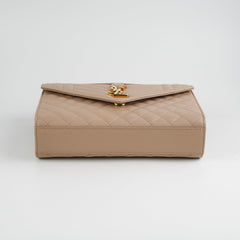 Saint Laurent Medium Envelope Beige