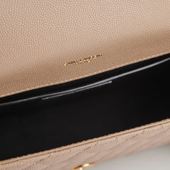 Saint Laurent Medium Envelope Beige