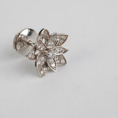 Van Cleef & Arpels Lotus Diamond Earrings White Gold