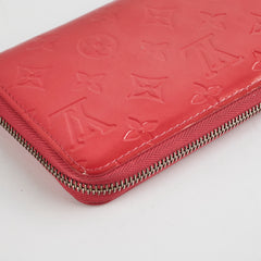 Louis Vuitton Vernis Pink Long Zippy Wallet