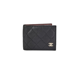 Chanel Mens Caviar Black Wallet