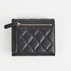 Chanel Fold Caviar Black Wallet