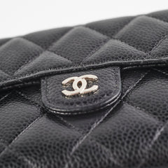 Chanel Fold Caviar Black Wallet