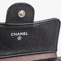 Chanel Fold Caviar Black Wallet