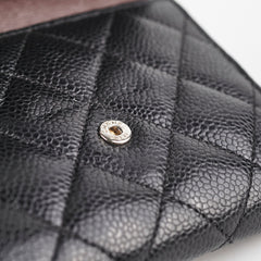 Chanel Fold Caviar Black Wallet