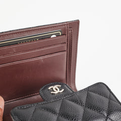 Chanel Fold Caviar Black Wallet