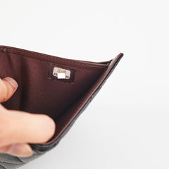 Chanel Fold Caviar Black Wallet