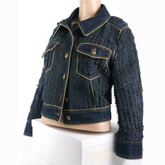 Chanel Button Denim Jacket - Size 36