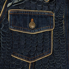 Chanel Button Denim Jacket - Size 36