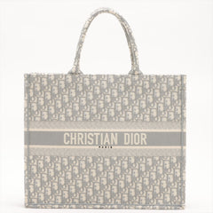 Dior Large Book Tote Grey Oblique