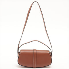Celine Clutch on Strap Tabou Brown/Tan
