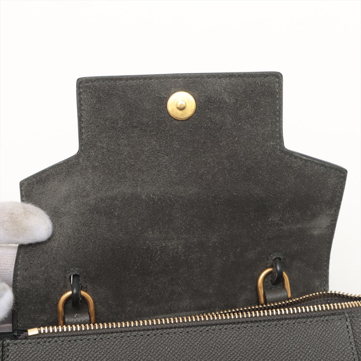 Celine Belt Bag Nano Grey - THE PURSE AFFAIR