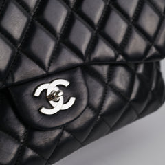 Chanel Black Jumbo Single Flap Black