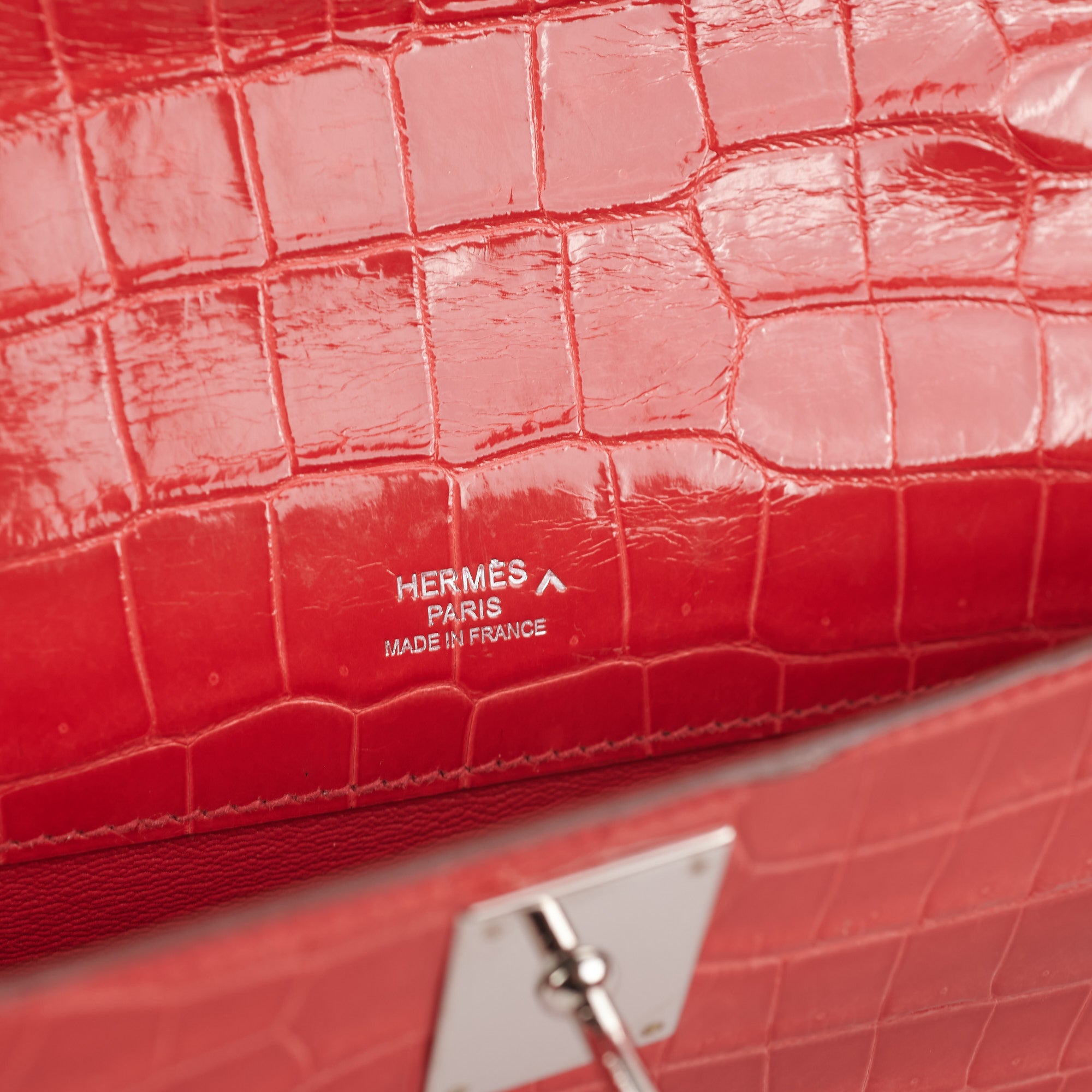 Hermès Kelly Cut Crocodile Handbag