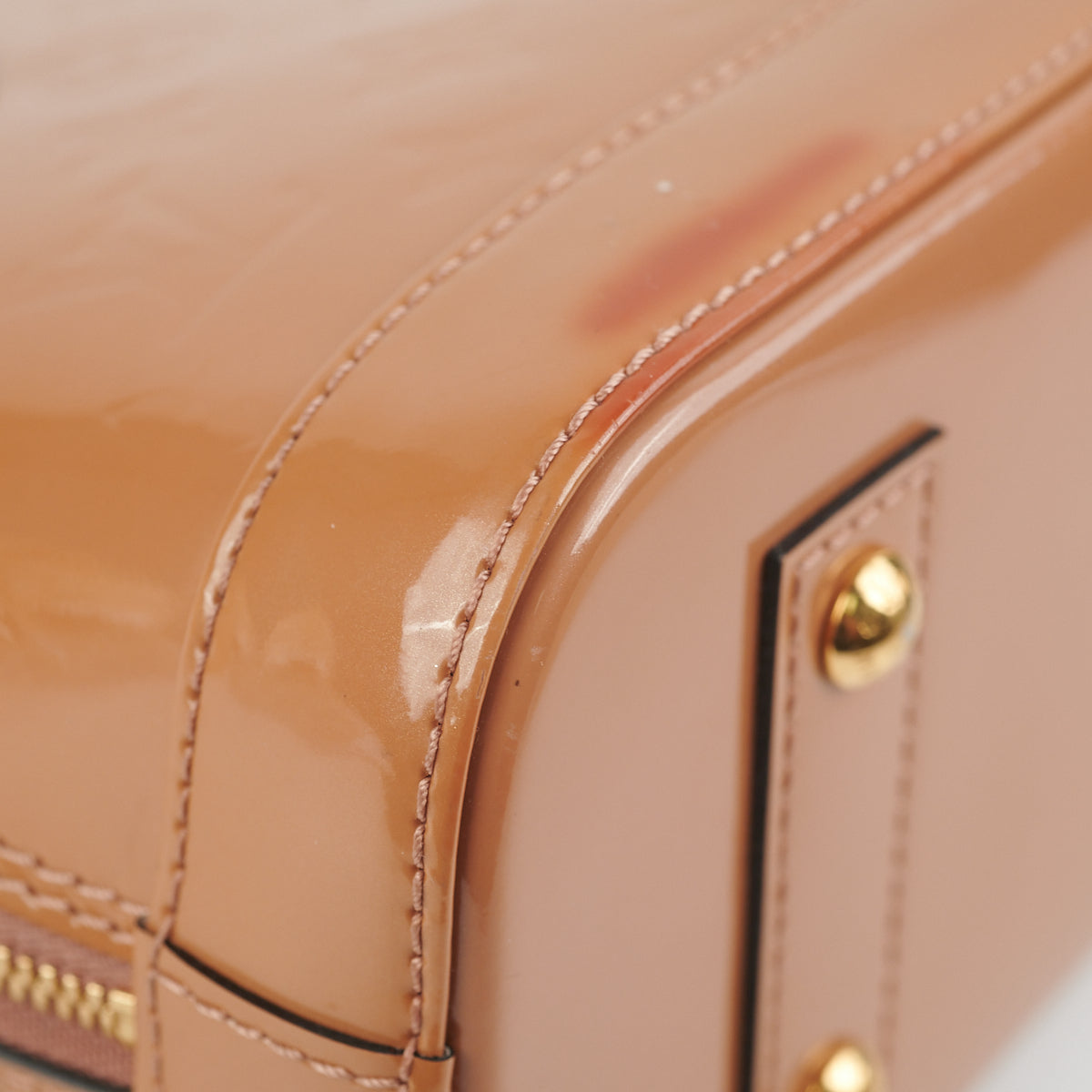 Louis Vuitton Monogram Vernis Alma BB in brown patent leather ref.368486 -  Joli Closet