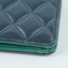 Chanel Yen Wallet Blue/Green