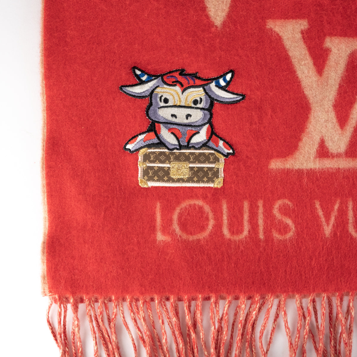 🔥NEW LOUIS VUITTON Silk Rodeo Ox Bandeau Scarf- Red✨HOT GIFT