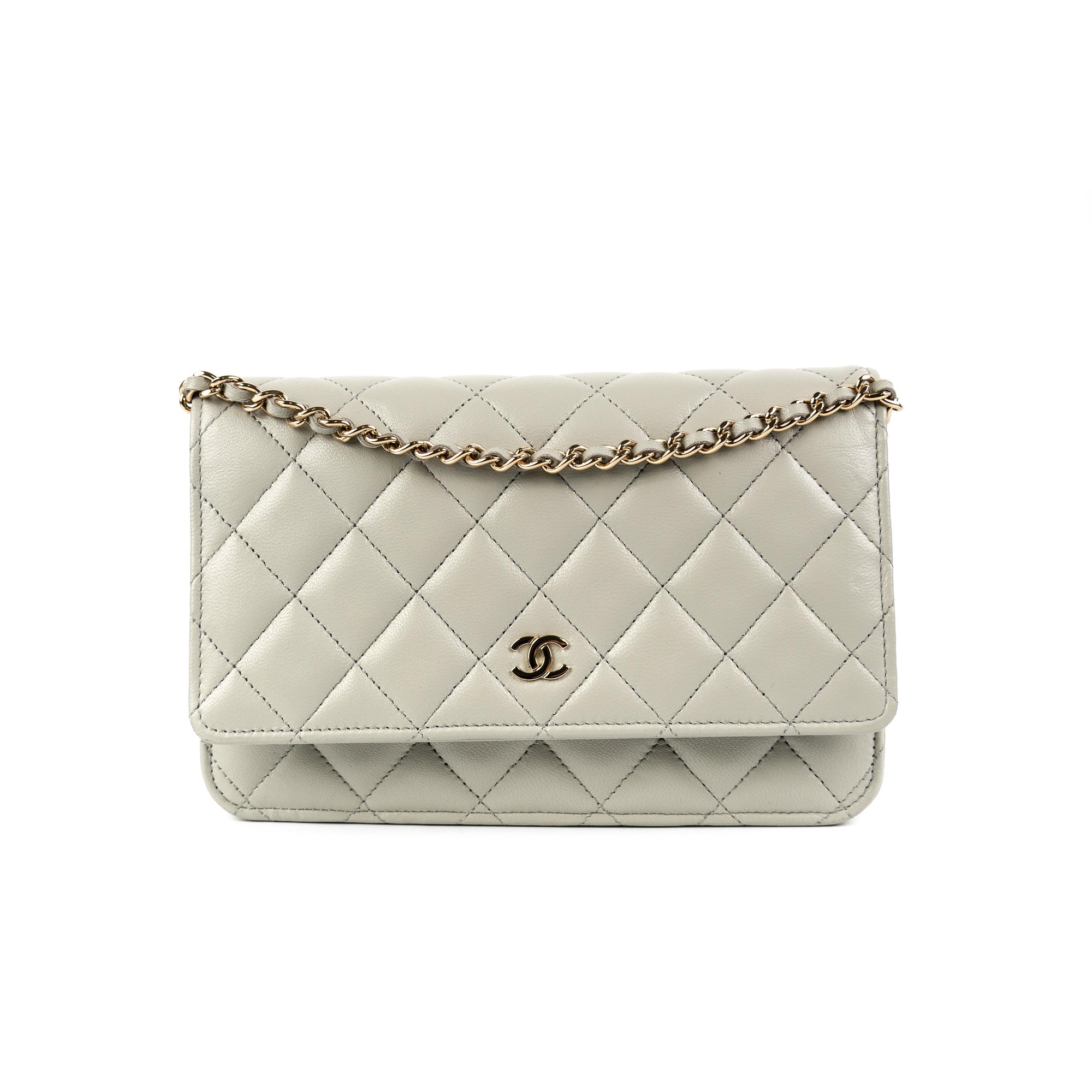 Chanel Wallet on Chain WOC Lambskin Grey (Microchipped) - AFFAIR