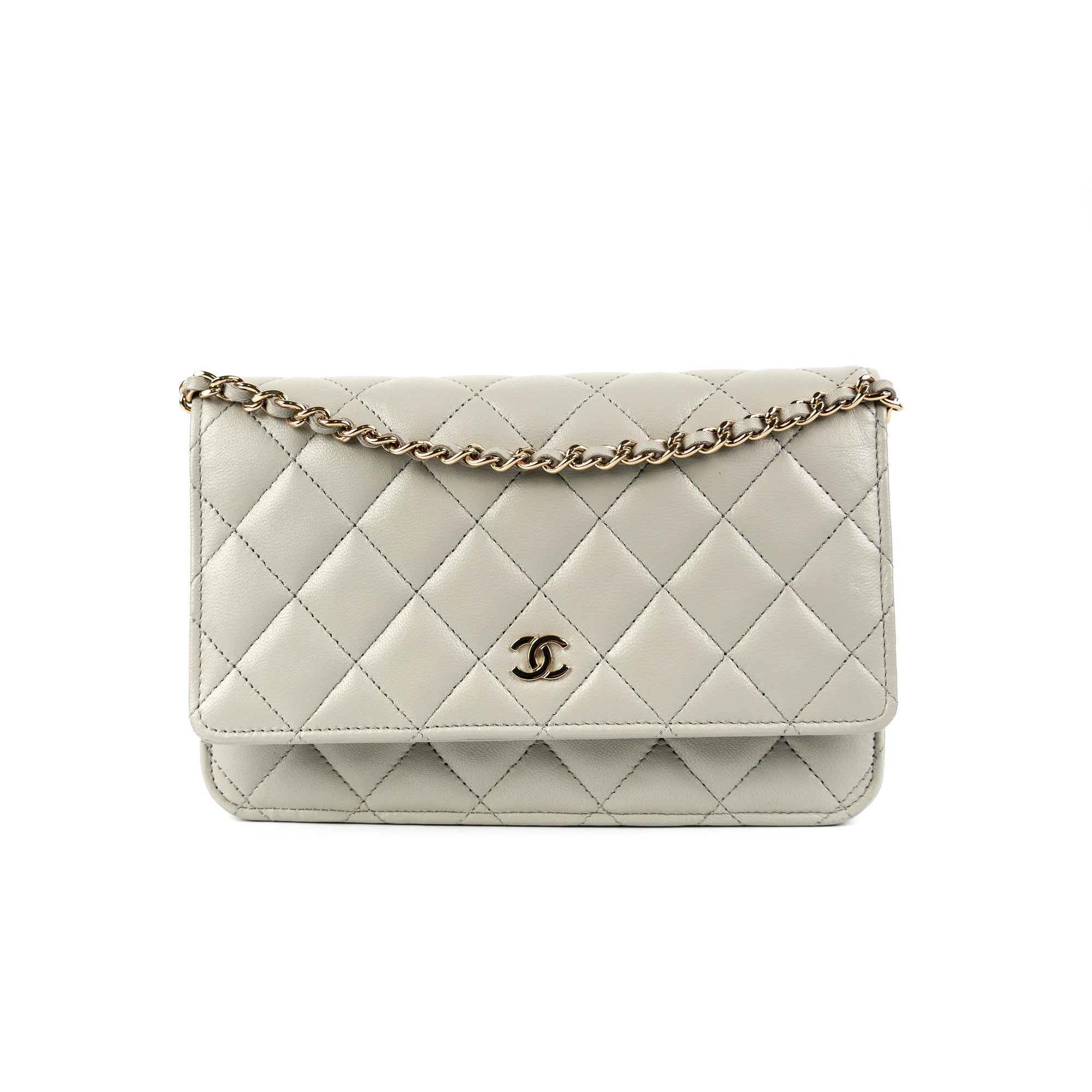 Chanel wallet grey Clearance
