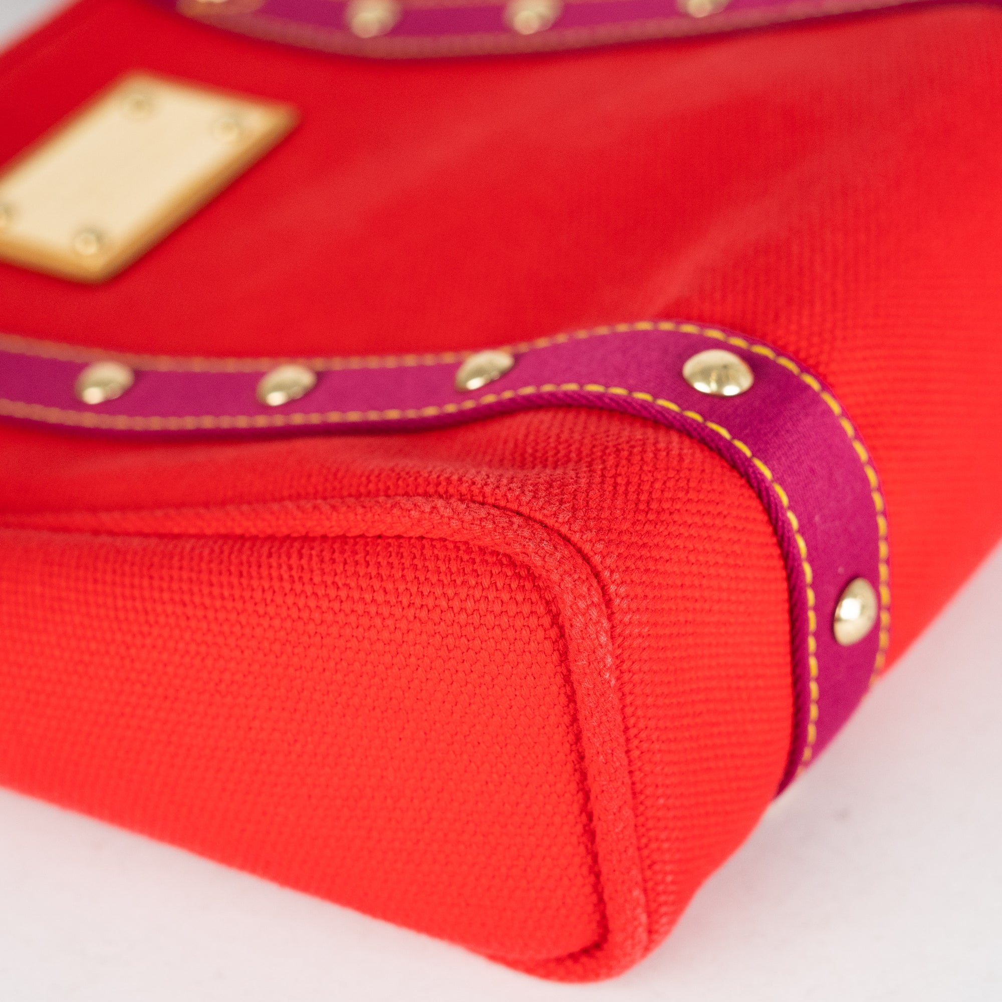 Bolso Louis Vuitton Rojo Magenta Cabas MM Antigua Tote Bag M40034 en venta  en 1stDibs