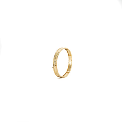 VCA Perlée Signature Bracelet Yellow Gold Size M