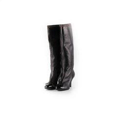 Chanel Heeled Boots Black - Size 38.5
