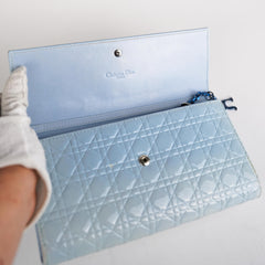 Dior Wallet On Chain WOC Crossbody Bag Blue