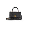 Chanel Quilted Caviar Coco Handle Small Black