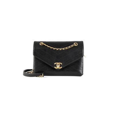 Chanel Chevron Calfskin Small Flap Bag