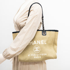 Chanel Deauville Tote Sand