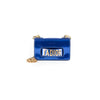 Dior Metallic Calfskin J'Adior Mini Chain Flap Bag Blue