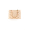 Chanel Quilted Caviar Grand Shopping Tote GST Beige