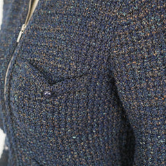 Chanel Navy Knit Cardigan - Size 36