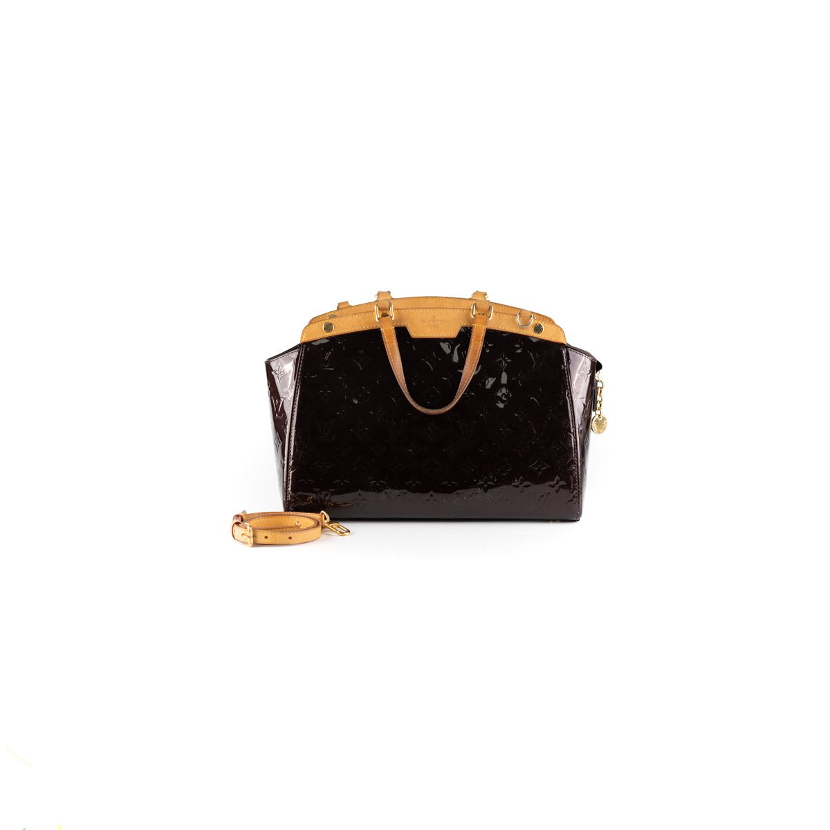 Louis Vuitton Brea Patent Leather Bag Burgundy - THE PURSE AFFAIR