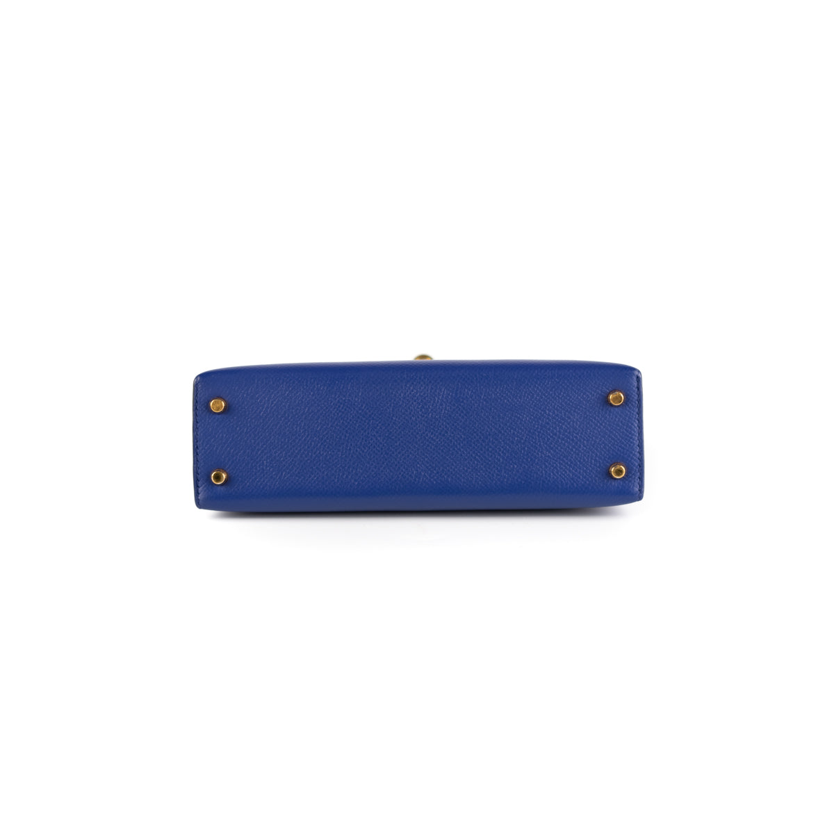 Mini kelly 20 blue color gold hardware epsom leather — Styleout